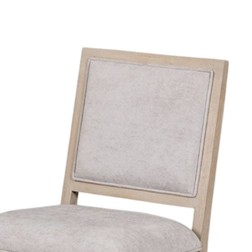 Kizie Dining Side Chair Set of 2 | Rustic Panel Design | Brown Wood BM333744