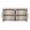 Kizie Sideboard Buffet Console 4 Doors | Shelves | Tawny Brown 66"
