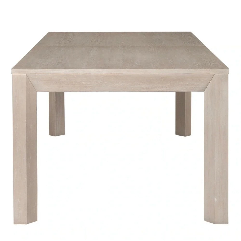 Kizie Dining Table | 94-118" Extendable Top | Tawny Brown Rubberwood