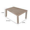 Kizie Dining Table | 94-118" Extendable Top | Tawny Brown Rubberwood