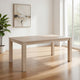 Kizie Dining Table | 94-118" Extendable Top | Tawny Brown Rubberwood