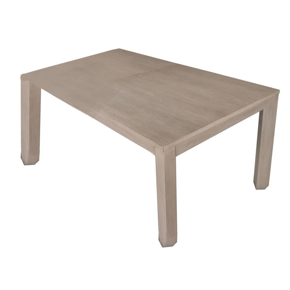 Kizie Dining Table | 94-118" Extendable Top | Tawny Brown Rubberwood