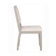 Giva Dining Side Chair Set of 2 | Rattan Design | Natural Brown Wood BM333747