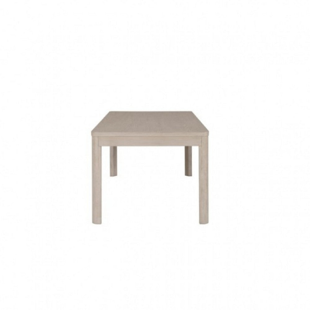 Giva Dining Table | Farmhouse Rectangular Natural Brown Wood 78’’ BM333749