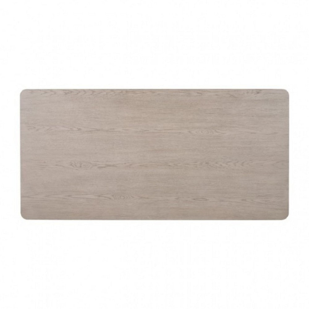 Giva Dining Table | Farmhouse Rectangular Natural Brown Wood 78’’ BM333749