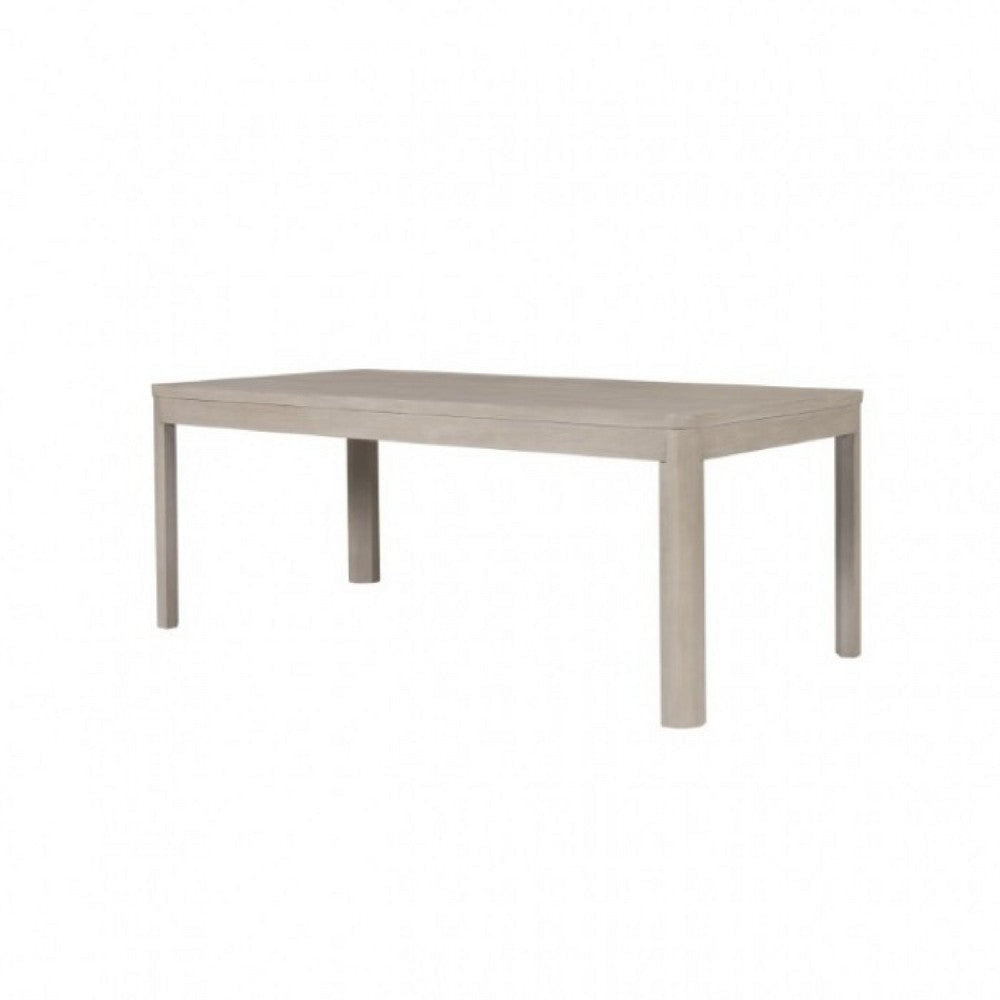 Giva Dining Table | Farmhouse Rectangular Natural Brown Wood 78"