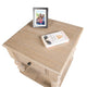 Cherie Square End Table | 1 Drawer | Shelf | Light White Wash | 24’’ BM333754