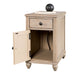 Cherie Side End Table | 1 Drawers 1 Door | Light White Wash | 24"