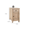 Cherie Side End Table | 1 Drawers 1 Door | Light White Wash | 24"
