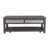 Zoko Coffee Table | 2 Drawers | Wheels | Ash Gray Rubberwood | 48’’ BM333756