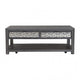 Zoko Coffee Table | 2 Drawers | Wheels | Ash Gray Rubberwood | 48’’ BM333756