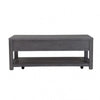 Zoko Coffee Table | 2 Drawers | Wheels | Ash Gray Rubberwood | 48’’ BM333756