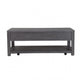 Zoko Coffee Table | 2 Drawers | Wheels | Ash Gray Rubberwood | 48’’ BM333756