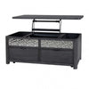 Zoko Lift Top Coffee Table | 2 Drawers | Wheels Ash Gray Wood | 46’’ BM333757