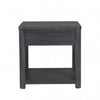 Zoko Side End Table | 1 Drawer | 1 Shelf | Ash Gray Rubberwood | 24’’ BM333758