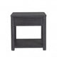 Zoko Side End Table | 1 Drawer | 1 Shelf | Ash Gray Rubberwood | 24’’ BM333758