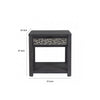 Zoko Side End Table | 1 Drawer | 1 Shelf | Ash Gray Rubberwood | 24’’ BM333758
