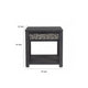 Zoko Side End Table | 1 Drawer | 1 Shelf | Ash Gray Rubberwood | 24’’ BM333758