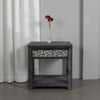 Zoko Side End Table | 1 Drawer | 1 Shelf | Ash Gray Rubberwood | 24’’ BM333758