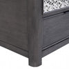 Zoko Chairside End Table | Drawer and USB Ports | Ash Gray Wood | 26’’ BM333760