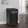 Zoko Chairside End Table | Drawer and USB Ports | Ash Gray Wood | 26"