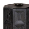 Kizie Accent Side End Table | Black Rubberwood | Rectangular 20’’ BM333763