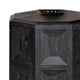 Kizie Accent Side End Table | Black Rubberwood | Rectangular 20’’ BM333763