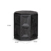 Kizie Accent Side End Table | Black Rubberwood | Rectangular 20’’ BM333763