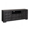 Kizie TV Stand Cabinet | Storage Drawers | Modern Black Wood | 72"