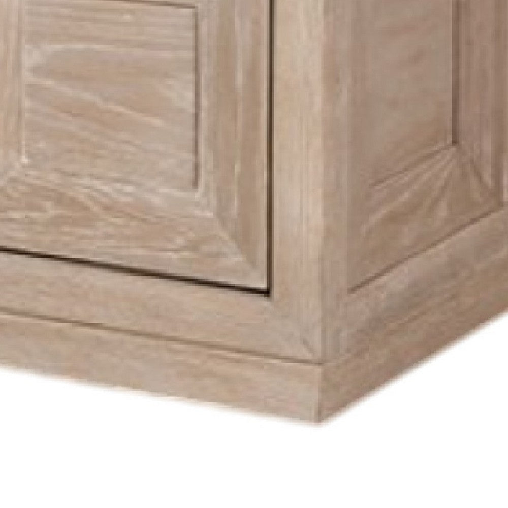 Kizie Coffee Table | 2 Drawers | Wheels | Tawny Brown Wood | 54’’ BM333765