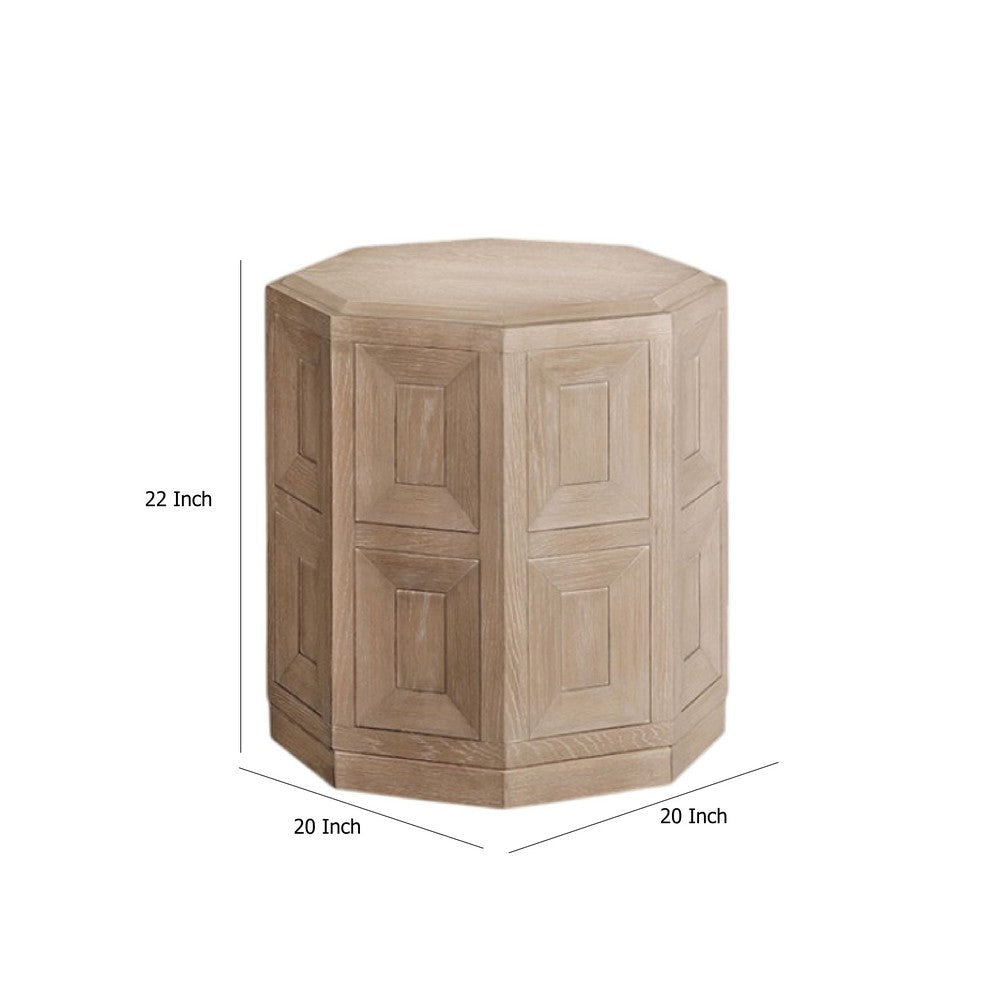 Kizie Accent Side End Table | Tawny Brown Wood | Rectangular 20’’ BM333767