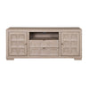 Kizie TV Stand Console | Storage Cabinets | Tawny Brown Wood | 72"