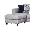 Harie Sectional Sofa with Chaise | 6 Pillow | Light Gray Chenille 101’’ BM333769