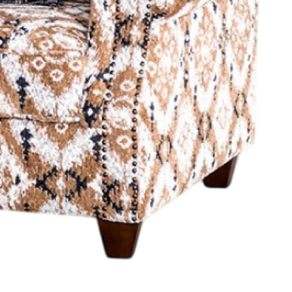 Serra Accent Club Chair | Accent Throw Pillow | Brown Greige Polyester BM333771