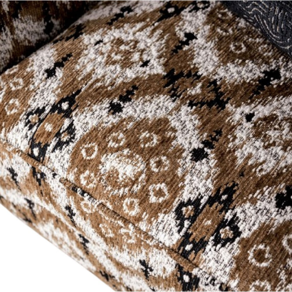 Serra Accent Club Chair | Accent Throw Pillow | Brown Greige Polyester BM333771