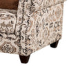 Bonie Accent Club Chair | 1 Brown Throw Pillow Taupe Polyester Pattern BM333772