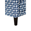 Colin Accent Club Chair | 1 Pillow | Gray Blue Houndstooth Polyester BM333773