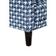 Colin Accent Club Chair | 1 Pillow | Gray Blue Houndstooth Polyester BM333773