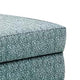Berrie Ottoman | Teal Blue Polyester Cushioned Top | Black Wood | 40’’ BM333777