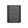Sheim Tall Dresser Chest Modern Fluted Reeded Black Solid Acacia Wood BM333780