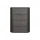 Sheim Tall Dresser Chest Modern Fluted Reeded Black Solid Acacia Wood BM333780