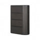 Sheim Tall Dresser Chest Modern Fluted Reeded Black Solid Acacia Wood BM333780