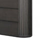 Sheim Tall Dresser Chest Modern Fluted Reeded Black Solid Acacia Wood BM333780