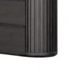 Sheim Wide Dresser | Modern Fluted Reeded Black Solid Acacia Wood BM333781