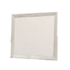 Diaz Dresser Mirror with Beveled Design | Light Gray Wood Frame 38x44 BM333784