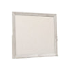 Diaz Dresser Mirror with Beveled Design | Light Gray Wood Frame 38x44