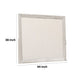 Diaz Dresser Mirror with Beveled Design | Light Gray Wood Frame 38x44 BM333784