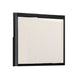 Zoko Dresser Mirror with Beveled Design | Ash Gray Solid Wood 38x42