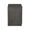 Zoko Nightstand Table with 2 USB Ports | Metal Accents | Ash Gray Wood
