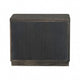Zoko Nightstand Table with 2 USB Ports | Metal Accents | Ash Gray Wood